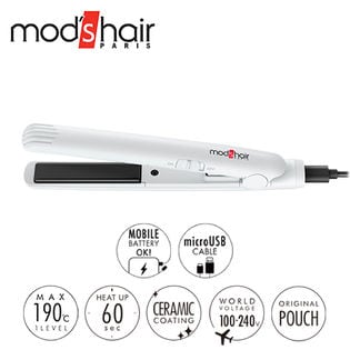 Mod S Hair モッズヘア スタイリッシュ モバイルヘアアイロン ホワイト Mhs 0840 Wを税込 送料込でお試し サンプル百貨店 Mod S Hair モッズヘア