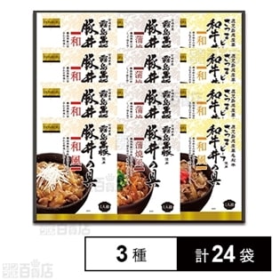 霧島黒豚・さつまビーフミニ丼の具 100g 3種セット