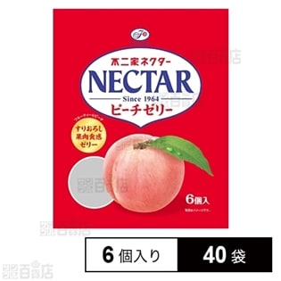 不二家 ネクターピーチゼリー 132g(22g×6個)