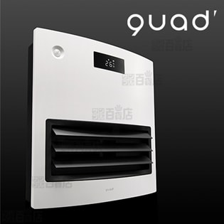 [ホワイト] QUADS(クワッズ)/自動ルーバー機能付 大風量セラミックヒーター 「ムービングヒート」/QS101WH