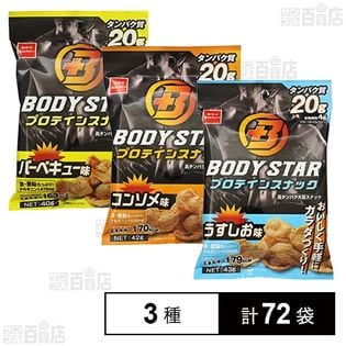 BODYSTAR プロテインスナック (うすしお / コンソメ / バーベキュー)