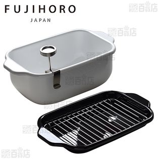 富士ホーロー/角型天ぷら鍋 (温度計付き/IH対応)/TP-20K.W