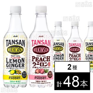 ウィルキンソン タグソバー スパイシーレモンジンジャ PET 450ml／ウィルキンソン タンサン #sober ピーチ&ウーロン 450ml