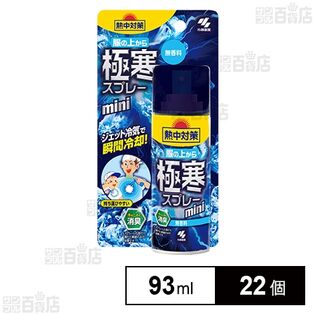 熱中対策 服の上から極寒スプレー ミニ 無香料 93mL