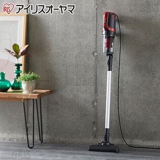 [ブラック] アイリスオーヤマ/サイクロンスティッククリーナーノーマルヘッド (AC式/すき間ノズル付属)/SCA-110-B