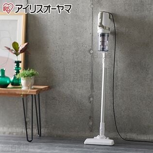[ホワイト] アイリスオーヤマ/サイクロンスティッククリーナーノーマルヘッド (AC式/すき間ノズル付属)/SCA-110-W