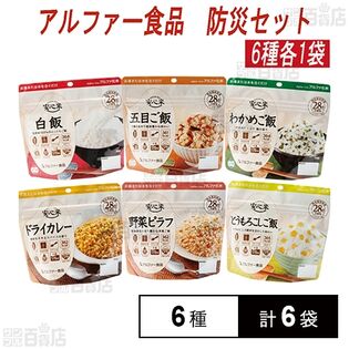 アルファー食品 アルファ米 非常食 防災セット 長期保存 6種計6袋セット