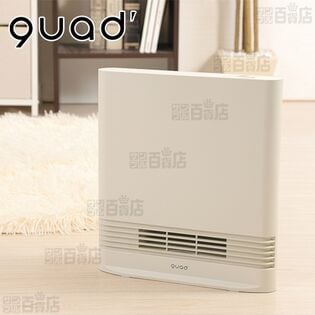 アイボリー] QUADS(クワッズ)/省エネ 大風量スリムセラミックヒーター ...