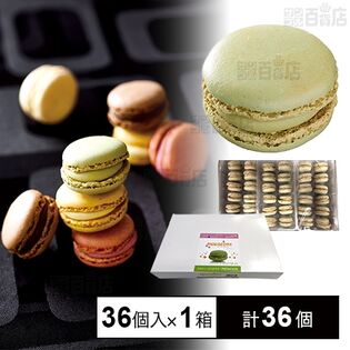 冷凍]【1箱】ベルギー産冷凍マカロン ピスタチオ 36個を税込・送料込で