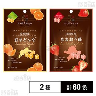 福岡県産 あまおう苺チョコレート 30g / 愛媛県産 紅まどんなフルーツチョコレート 30g
