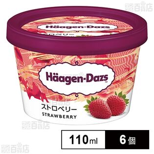 [冷凍]ハーゲンダッツ ミニカップ ストロベリー 110ml×6個