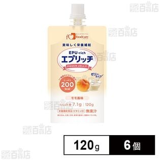 フードケア エプリッチパウチゼリー モモ風味 120g×6個