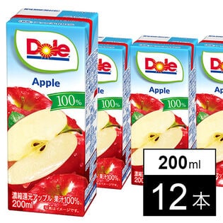 雪印メグミルク Doleアップル100％ 200ml×12本
