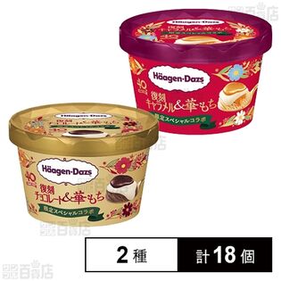 ハーゲンダッツ ミニカップ2種セット (復刻 チョコレート＆華もち / 復刻 キャラメル華もち)