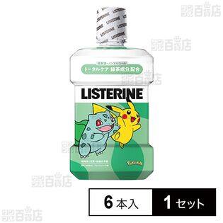 【医薬部外品】 薬用リステリン トータルケアグリーンティー キャラデザインボトルセット 1000ml×6本入