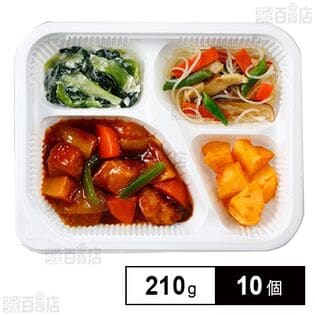 [冷凍]ニチレイフーズ きくばりごぜん 黒酢の酢豚 210g×10個