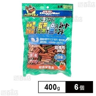 ヘルシーエクセル ササミ＆野菜＋魚入ジャーキーフード 400g