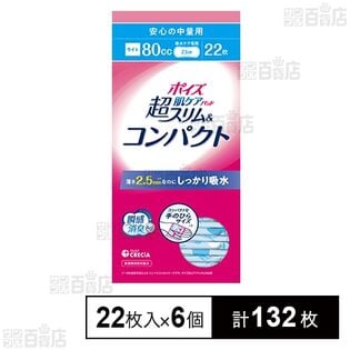 ポイズ肌ケアパッド 超スリム＆コンパクト 安心の中量用(80cc) 22枚入
