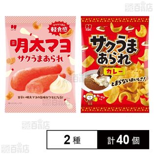 サクうまあられ カレー 30g / 明太マヨ 30g