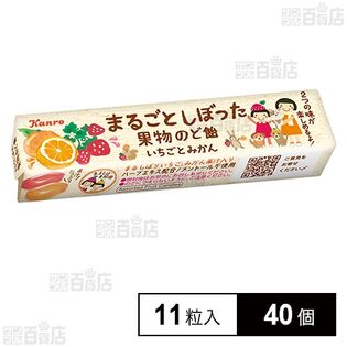 まるごと果物のど飴 いちごとみかん 11粒入