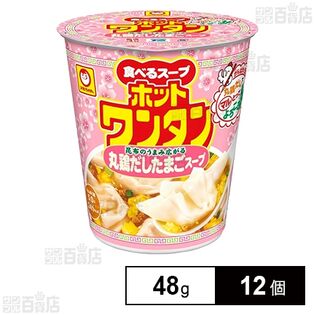 マルちゃん がんばれ！受験生 ホットワンタン 丸鶏だしたまごスープ 48g