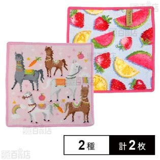 【SUMMER FRUITS(アザレア)/LOS CABALLOS(エリカ)】フェイラーハンドタオル 25×25cm