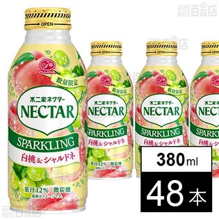 不二家 ネクタースパークリング 白桃＆シャルドネ ボトル缶 380ml