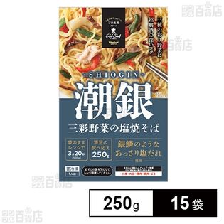[冷凍]【15袋】三彩野菜の塩そば(潮銀) 250g