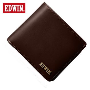 【DBR】 22209002 EDWIN エドウィン 2つ折り財布 ボンデッドレザー メタルロゴ
