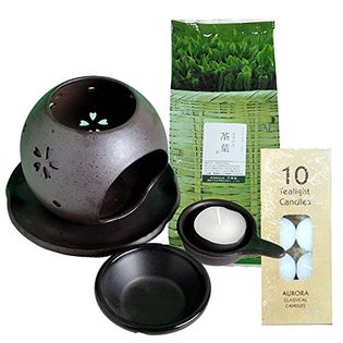 盛正作 茶香炉＆ローソク＆茶香炉専用 茶葉セット