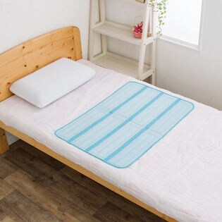 ヒラカワ ひんやりジェルマット 敷きパッド 65×90cm Light【パウダーブルー】2個セット