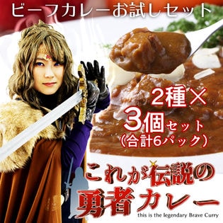 【2種×3セット】レトルトカレー2種「冒険者たちのプレリュード」冒険者のカレー＆戦士のカレー