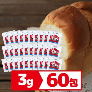 【3g×60包】サフ　インスタントドライイースト（低糖パン用赤ラベル）