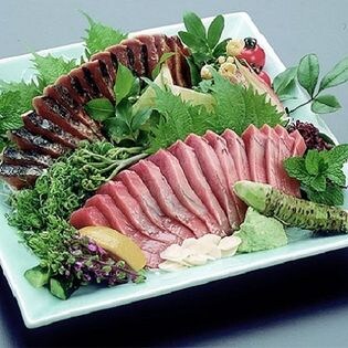 【計470g】高知特産 トロカツオの藁焼きタタキ(約300g)と刺身セット(約170g)