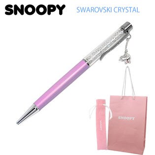 スワロフスキー ボールペン 【紙袋+ペン巾着付き】 スヌーピー 筆記