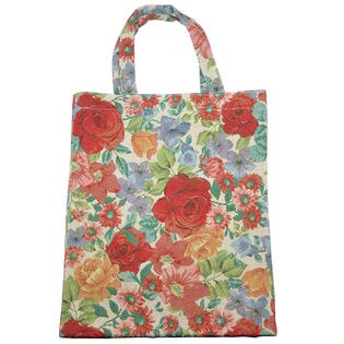 ロイヤルアーデン　ゴブラン織り　お稽古バッグ 　ガーデンフラワー