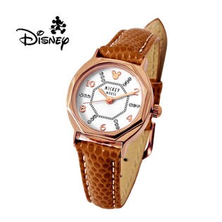 ディズニー　シリアルナンバー入り腕時計 ディズニー ミッキー 腕時計 ホワイト 黒文字盤 スワロフスキー