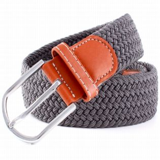 【グレー】ゴムメッシュベルト ベルト ゴム 無段階 伸びる ストレッチ ゴムベルトメッシュ 男女兼用