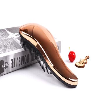 【ピンクゴールド2個】ヘアブラシ ヘアケアブラシ 絡まない 濡れた髪  ダメージ軽減 2個セット