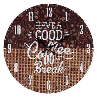 【COFFEE BEANS&BAG】モチーフクロック shopシリーズ 33cm壁掛け時計