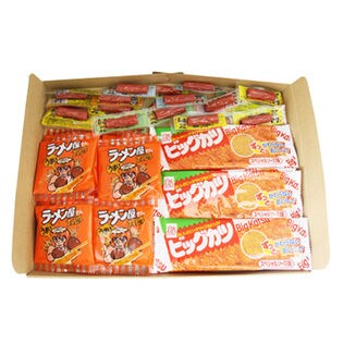 駄菓子3種セット A（ビックカツ 10コ・ラーメン太郎 10コ・おやつカルパス 20コ）計40コ