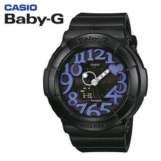 CASIO(カシオ) Baby-G ネオンダイアルシリーズ/ブラック×パープル/BGA-134-1