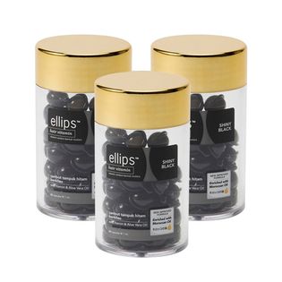 【ブラック】ellips エリップス ヘアービタミン50粒 3個セット