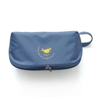 ランジェリーポーチ・ネイビー(Whale)