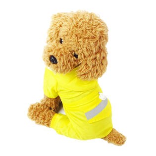 【イエロー/XS】犬のカッパ 犬 服 犬服 犬の服 レインコート カッパ 雨具 つなぎ