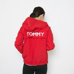 red tommy hilfiger windbreaker