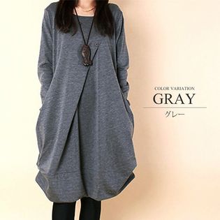 コクーンシルエットワンピースグレーmを税込 送料込でお試し サンプル百貨店 株式会社viale