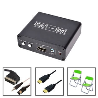 レトロコンバーターHD＋メガドライブ1用RGBケーブル限定セット　3A-XRGBHD-MDSET