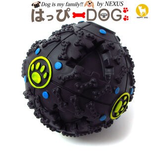 ブラック 直径11cm 犬 おもちゃ ボール 音が鳴る ペット ペットグッズを税込 送料込でお試し サンプル百貨店 はっぴーdog 株式会社nexus