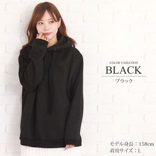 【ブラックM】サイドファスナーパーカー【vl-1144】【W/W】